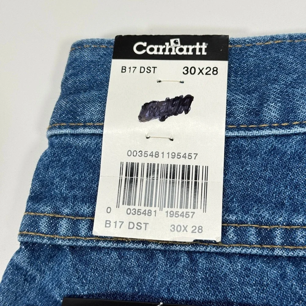 Carhartt B17 DST Jeans Mens 30x28 NWT Vintage Relaxed Fit Denim Made Mexico